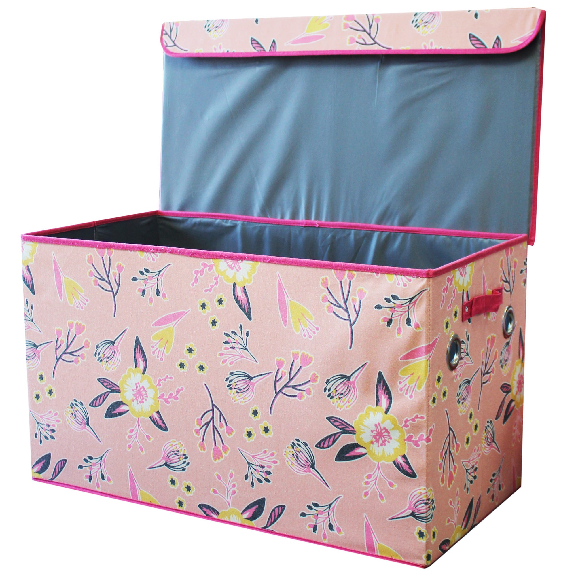 Extra Large Flower Pattern Collapsible Storage Box 14.5″ x 28″ x 15.75″