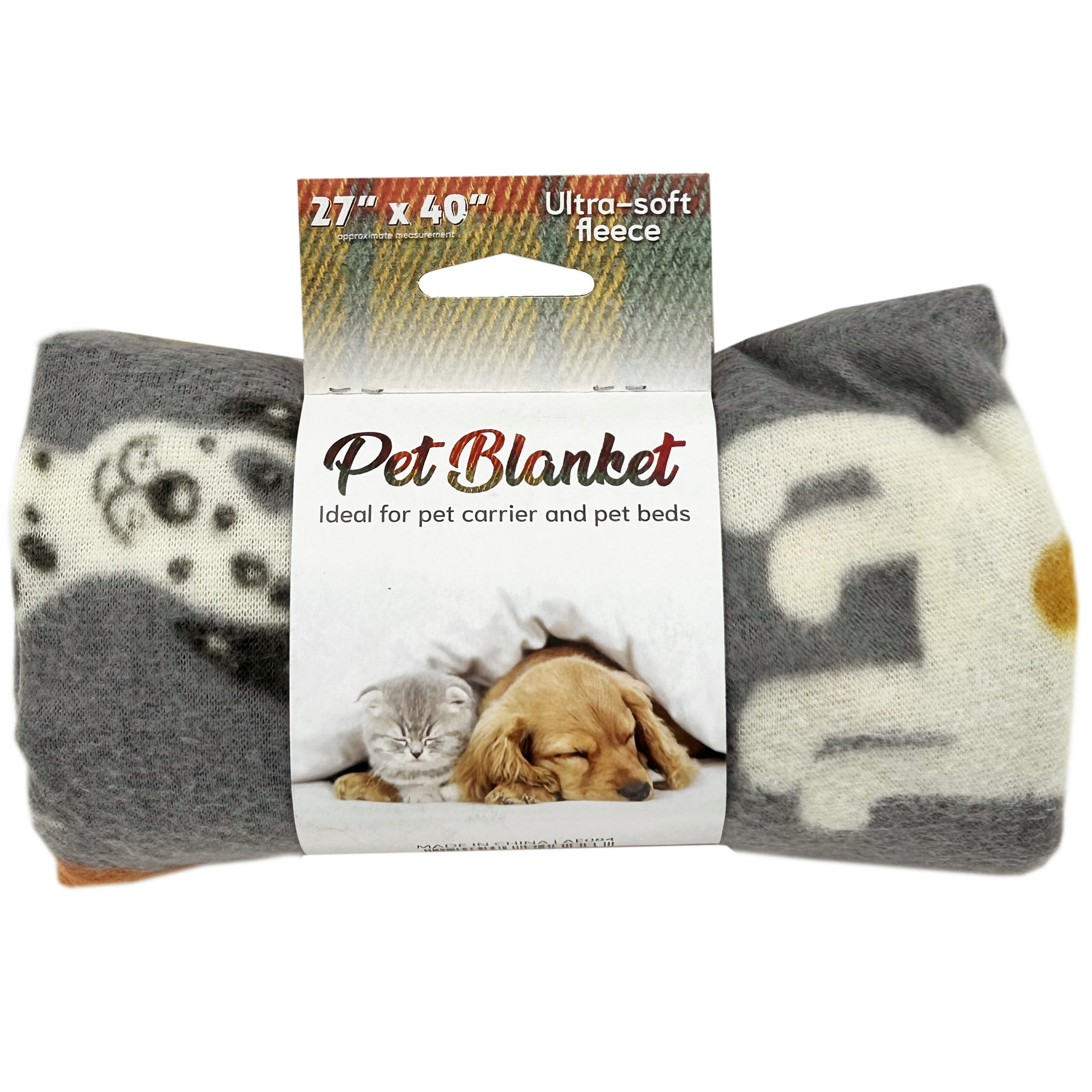 27″ x 40″ Assorted Pattern Cozy Pet Blanket