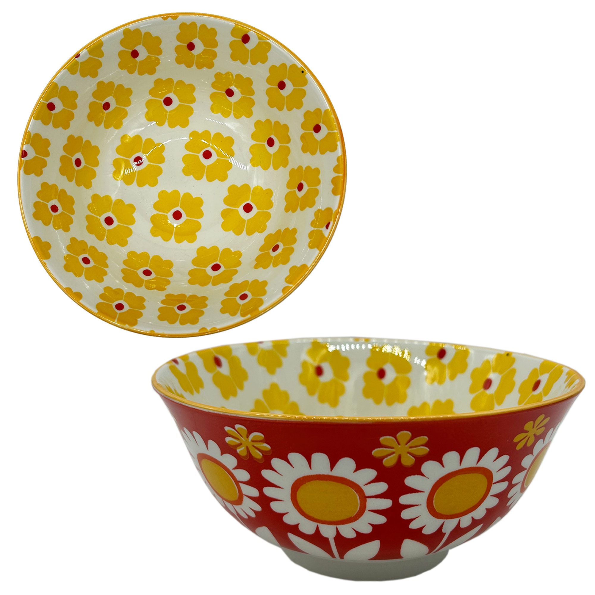 6″ Assorted Pattern Ceramic Bowls