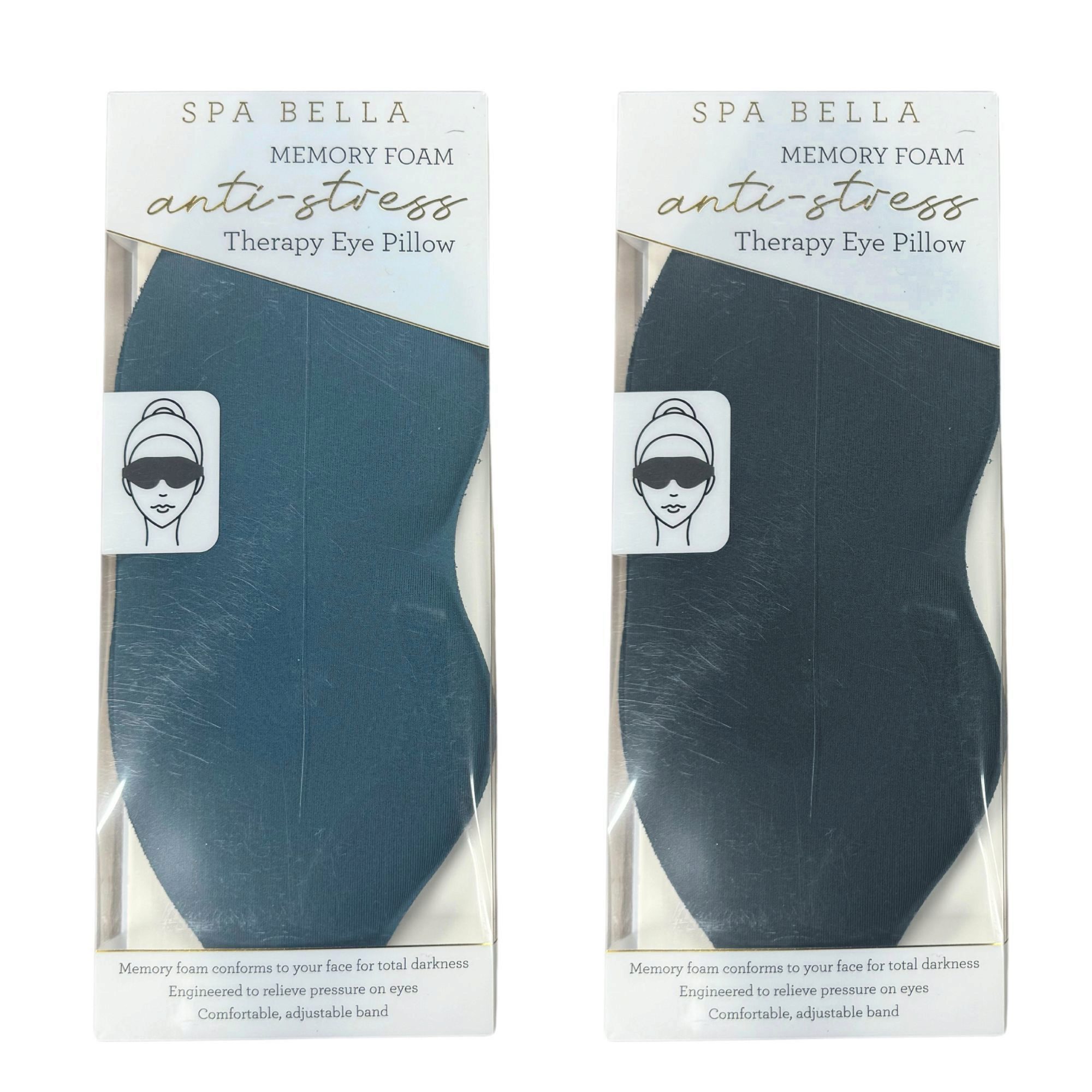 Spa Bella Memory Foam Anti-Stress Therapy Eye Pillow in Assorted Colors