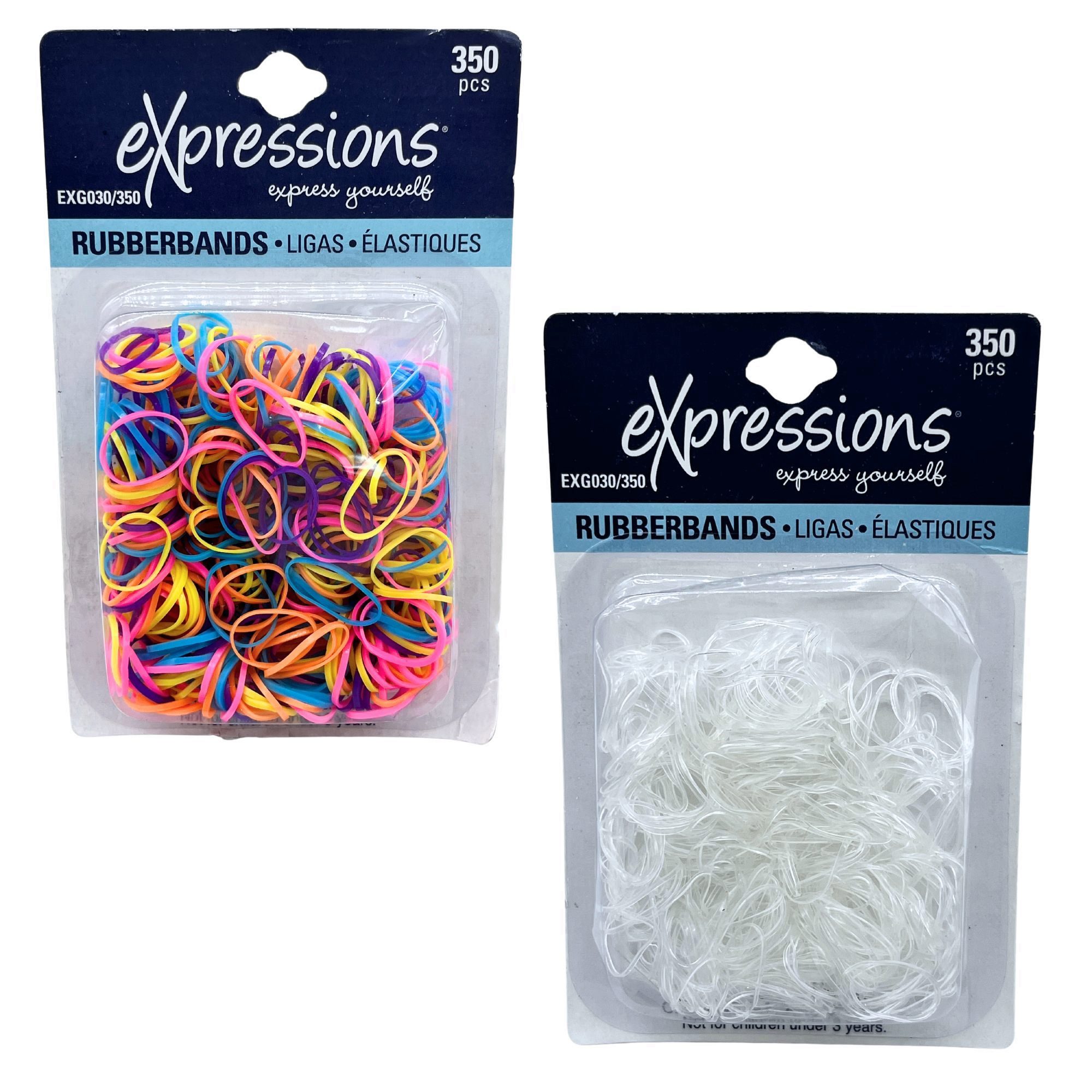 Expressions 350 Piece Snag Free Hair Elastics in Assorted Colors