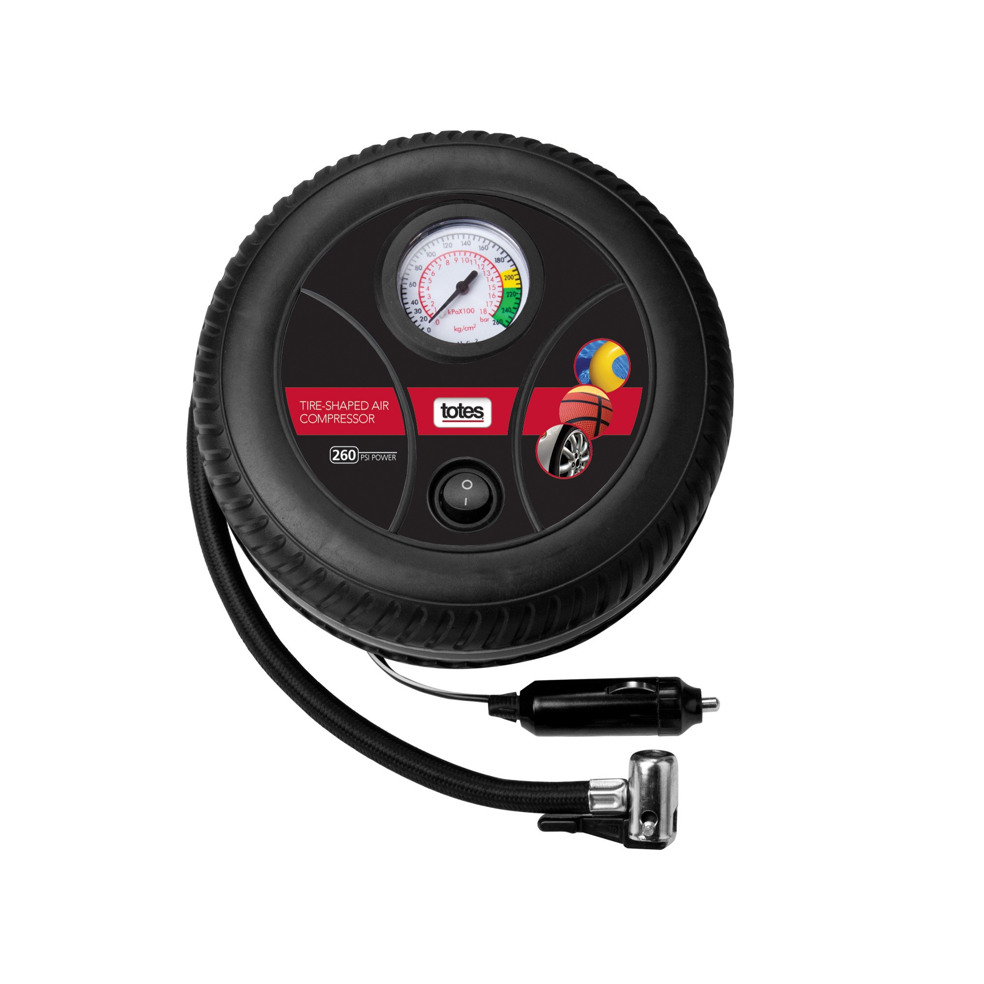 Portable Tire-Shaped Auto Air Compressor