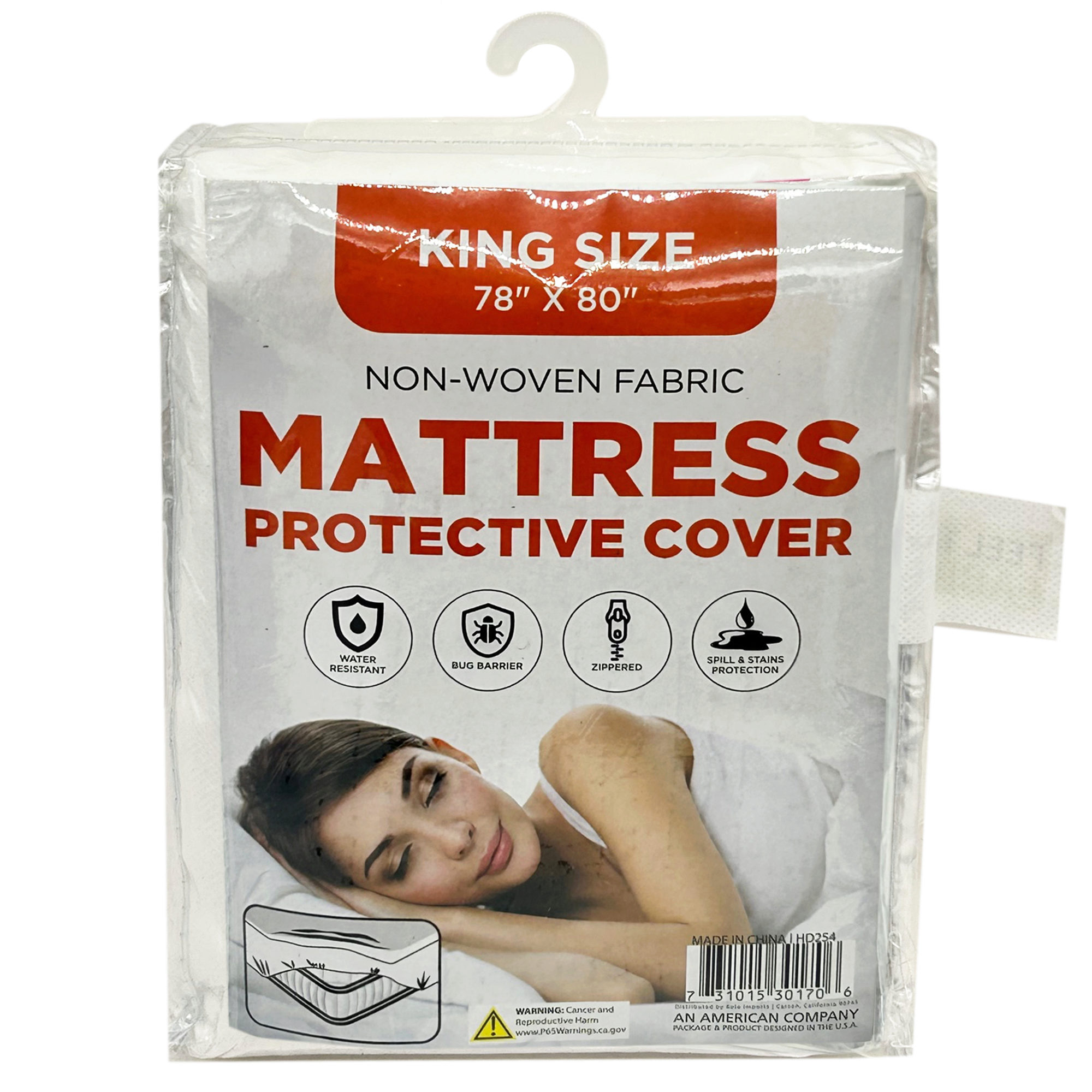 78″ x 80″ King Size Non-Woven Fabric Mattress Protective Cover