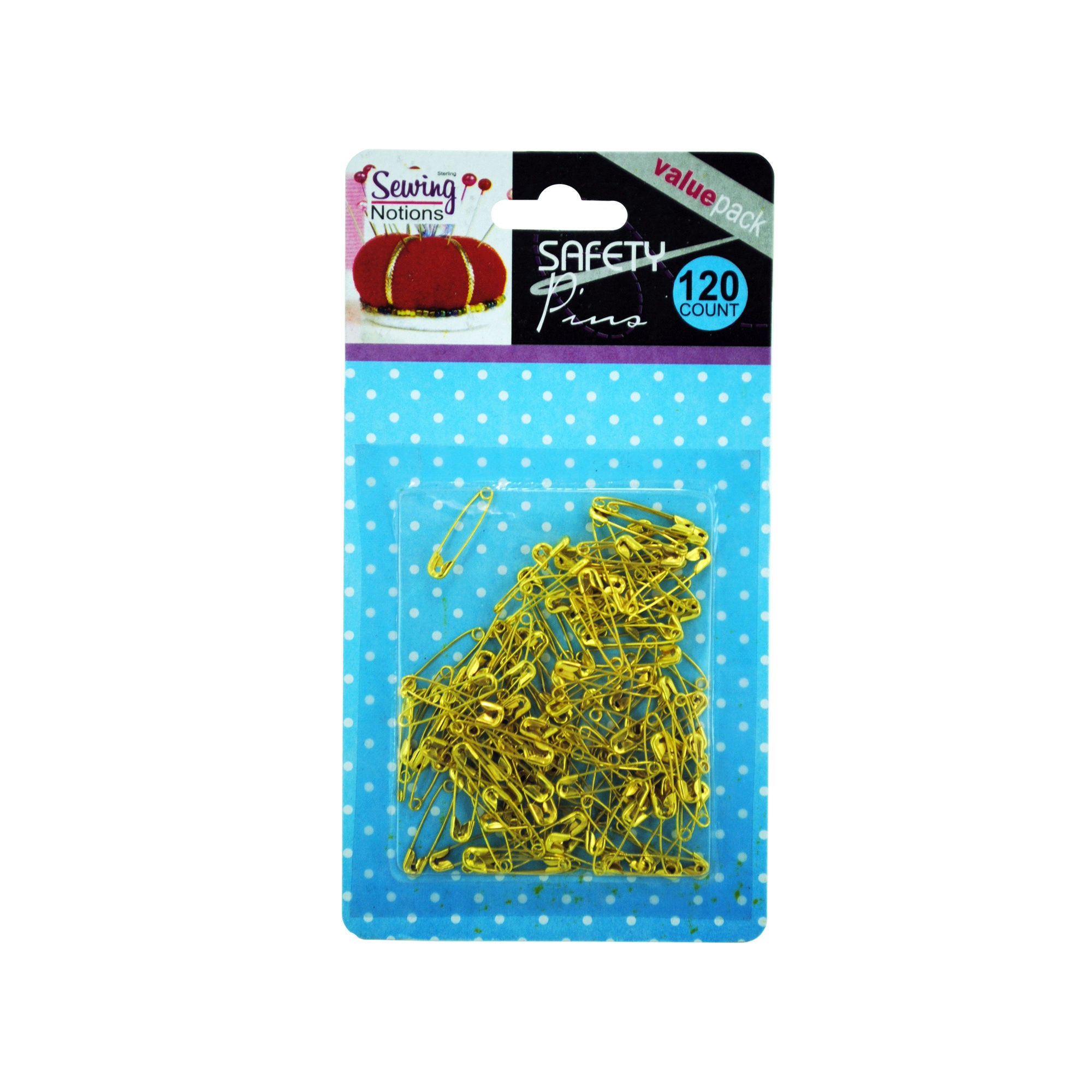Small Gold Tone Safety Pins