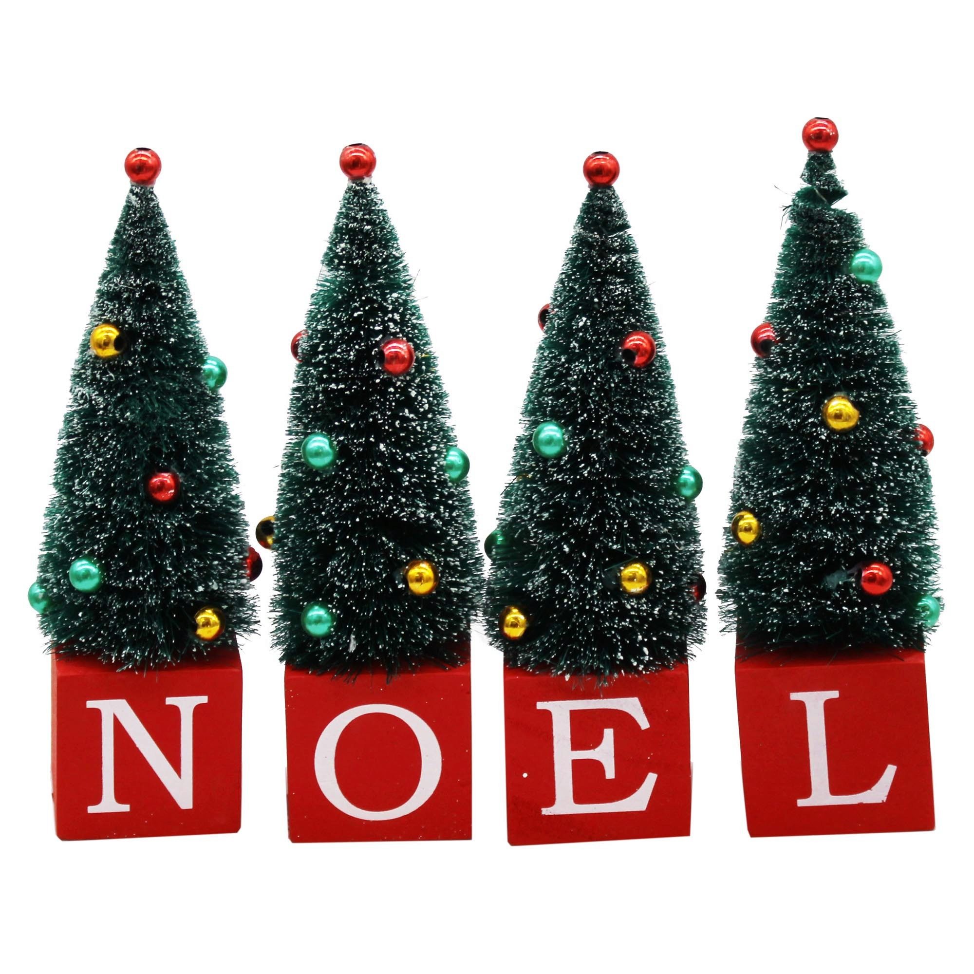 Noel Wood Blocks Accents